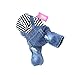 DOGGYZSTYLE Small Dog Hoodie Clothes Cute Stripe Shirts Denim Jumpsuit One-Piece Outfit for Small Medium Dogs Cats Boy Girl Chihuahua Blue Jeans Overalls Puppy Costume (Blue,S)