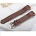 bayite Leather Replacement Bands for Fitbit Charge 2, Stone Pattern Brown