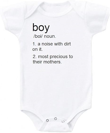 Amazon Com Boy Definition Urban Humor Cute Funny Baby Onesie Gift