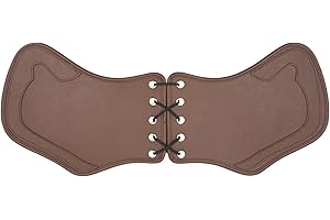 HCmotorku Motorcycle Leather Side Saddle Heat Shield Deflector Universal Fits for Harley Touring Sportster Dyna Softail Yamaha Honda Suzuki (Brown)