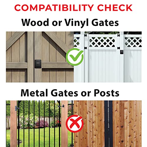 Keyless Gate Lock Secure Fence Lock and Latch Strong Durable System