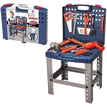 Amazon.com: Toy Tool Set Workbench Kids Workshop Toolbench 