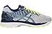 ASICS Men's Gel Nimbus 18 Running Shoe, Silver/Ink/Flash Yellow, 10 M US