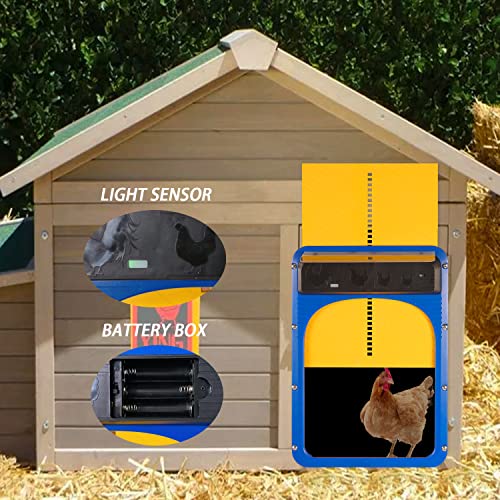 Kiss Core Automatic Chicken Coop Door, Chicken Coop Door, Light Sensing