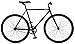 Critical Cycles Harper Coaster Fixie Style Single-Speed Commuter Bike with Foot Brake, Matte Black, 53cm, m