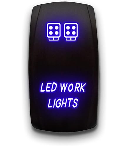 Night Vision - Blue - Laser Etched Toggle Switch 20A 12V