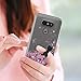 LG G5 Case with Tempered Glass Screen Protector [2 Pack] for Girls Women,LeYi Cute Glitter Bling Shiny Moving Quicksand Liquid Clear TPU Protective Phone Cover Case for LG G5 ZX Rose Gold