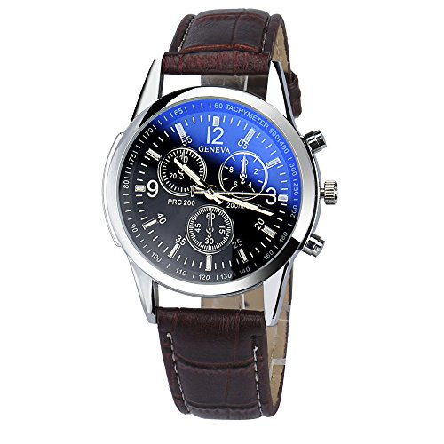 Men Quartz Watch COOKI On Sale Analog Business Casual Fashion WristWatch Men's Cheap Leather Watch-W7102