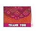 Note Card Cafe Thank You Cards with Kraft Envelopes | 36 Pack | Global Inspired Thank You | Blank Inside, Glossy Finish | for Greeting Cards, Occasions, Birthdays, Gifts