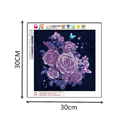 image for 5D Full Drill Diamond Painting Kit, Brahmerth DIY 5D Diamond Painting 