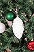 Clever Creations Pinecone Christmas Ornament Set of 4 Pieces, Shatterproof Holiday Décor for Christmas Trees, White