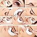 Under Eye Pads Lint Free Lash Extension Eye Gel Patches & Eyelash Mascara Brushes Wands Applicator Makeup Brush & Nail Art Tattoo Glue Rings Holder Beauty Tools (100 PACKS)