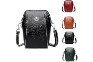 RAIPULT All-match Vertical Cellphone Bag, Mini Shoulder waterproof Crossbody Wallet Phone Bag for Women