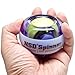 NSD Power Rainbow Lit Spinner Gyroscopic Wrist and Forearm Exerciser Featuring Multi-Light LED, Purple