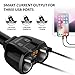 Car Charger, AceTend 2-Socket Cigarette Lighter Adapter Socket Splitter 12/24V 80W with LED Battery Voltage Display/Dual USB Car Charger 4.8 A/Type-C Port Charging for GPS/iPhone/Android and More