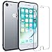 iPhone 7 Bumper Case, FlexGear [S-Bumper] Hard TPU Bumper + Glass Screen Protector (Matte Black)