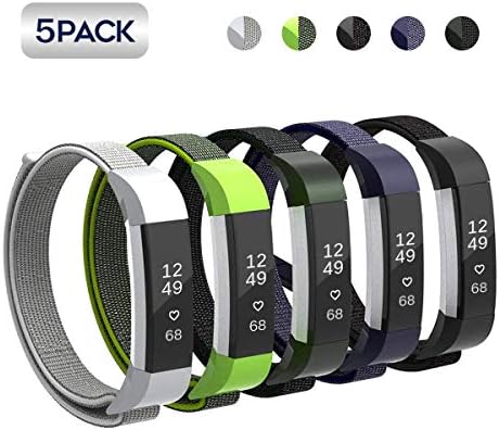 JOMOQ Compatible with Ace Bands for Kids,Alta HR/Alta Bands,Nylon Adjustable Wristbands for Ace/Alta HR Fitness Tracker