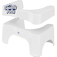 Squatty Potty The Original Bathroom Toilet Stool - Adjustable 2.0, Convertible to 7" or 9" Height with Removable Topper for A