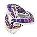 925 Sterling Silver Ring with Genuine Purple Turquoise Sizes 5 to 13