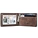 GintaXen Ultra Slim Mini Size Wallet ID Window Card Case with RFID Blocking - Coffee