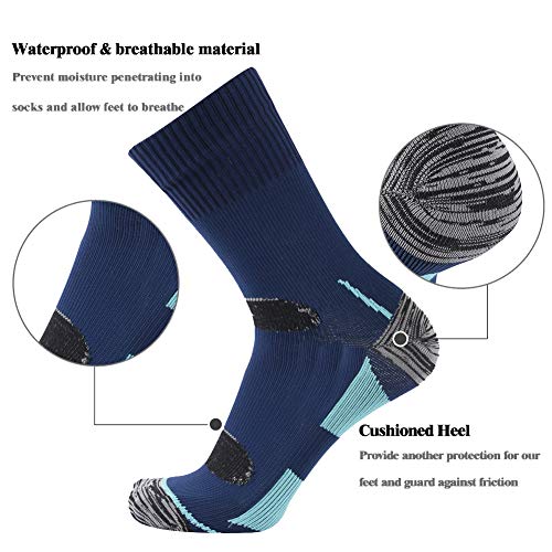 SuMade Waterproof Golf Socks, Mens High Performance 100 Water