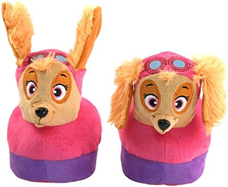 Stompeez Animated Skye Plush Slippers - Ultra Soft and Fuzzy - Nickelodeon PAW Patrol Character - Ears Move as You Walk