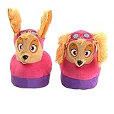 Stompeez Animated Skye Plush Slippers - Ultra Soft and Fuzzy - Nickelodeon PAW Patrol Character - Ears Move as You Walk - Medium - by