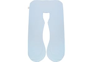 KWLET Pregnancy Pillow Cover/U Shaped Pillow Cover/Pregnancy Pillow Case/Maternity Pillow Case/Pillowcase with Removable Cotton Cover 57x30 Inch for Pregnancy Pillow Blue