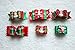 yagopet 50pcs/Pack Dog Hair Bows - Rubber Bands with Christmas Designs - Topknot Bows for Holidays - Rhinestone Centre Dog Grooming Bows