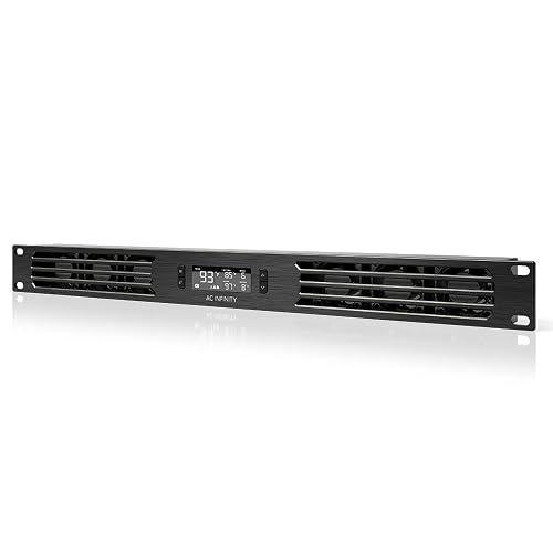 AC Infinity CLOUDPLATE T1-N, Rack Mount Fan Panel 1U, Intake Airflow ...