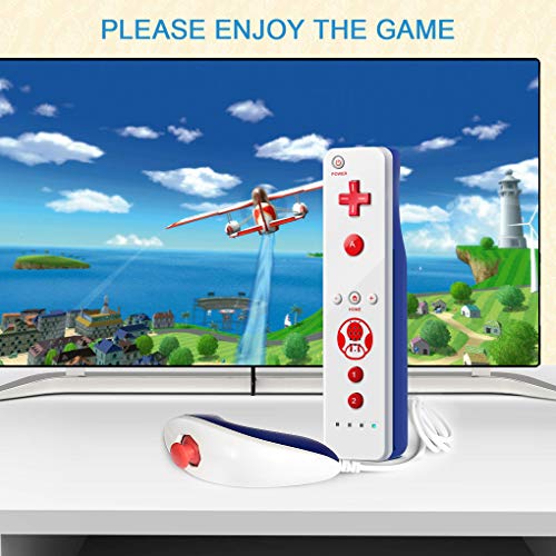 image for samRC Wii remote controller,Motion Plus Remote and nunchuk Controller 