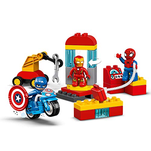 LEGO 10921 DUPLO Super Heroes Marvel Iron Mans Labor-Treffpunkt, Kinderspielzeug ab 2 Jahre mit Figuren von Spider-Man… – Bild 4