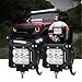Auxbeam LED Light Bar 4 inch 18W LED Pods 1800lm Spot Beam Driving Light Offroad Lights with Wiring Harness (Pack of 2)