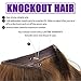 Knockout Hair 20-Inch Halo Hair Extensions, Fiber Wavy, 150 Grams, Medium Cool Blonde/Light Blonde Mix - #16/86