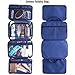 Hanging Toiletry Travel Bag by GYNOM | Compact Toiletry Bag with Waterproof Zippered pockets, mesh pouch for toothbrush & Reliable Hook | Medium Cosmetic Kit Organizer, Hangs and Stands with ease