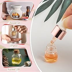 Didaey 100 Pcs Mini Glass Dropper Bottle Bulk Clear