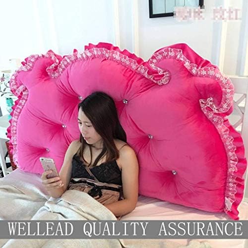 Bed Wedge Pillow Bed Backrest, Double Triangle Pillow Washable Filled Wedge Cushion for Sofa Bed, Bedroom, Living Room-P-1.0M