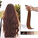 Benehair Remy Tape in Hair Extensions Human Hair Light Brown Seamless Skin Weft Tape in Real Human Hair Extensions Straight Hair 16 Inch 30g #6 20 pcs
