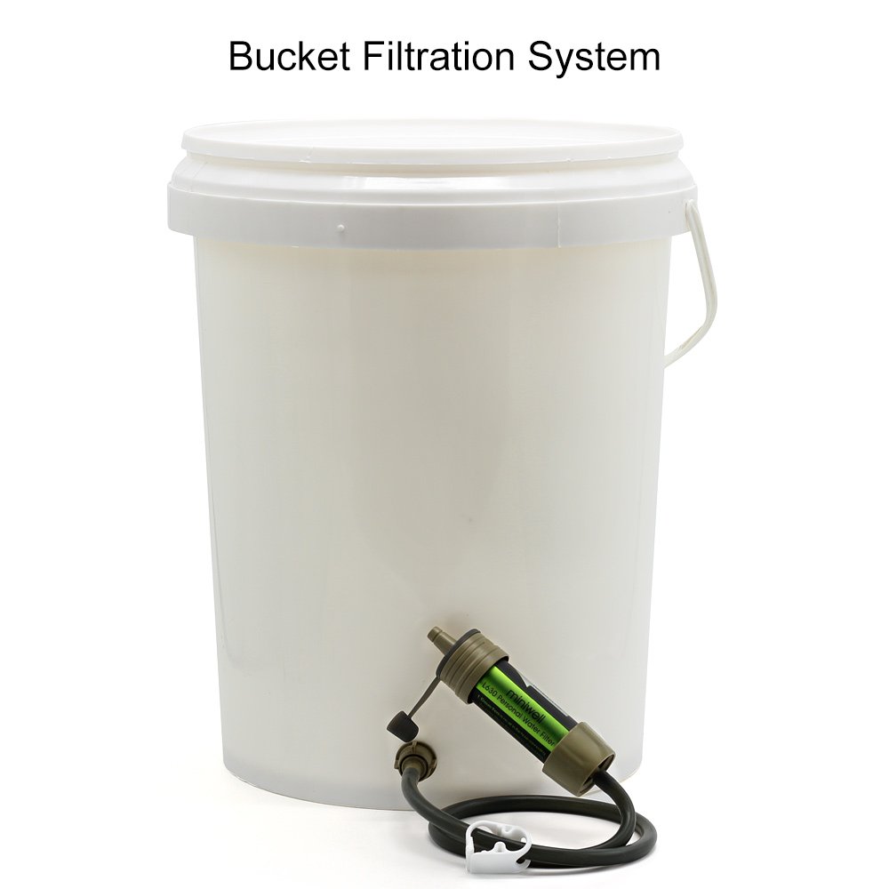 miniwell Gravity Water Filter Straw Ultralight Versatile Hiker Water Filter Optional Accessories. TUV Proven Emergency Kit Hurricane Storm Supplies.