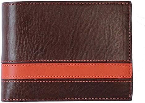 Amazon Ccompany Limited 財布 メンズ 小銭入れ カードケース ボーダー イタリアンレザー 二つ折り 財布 レディースバッグ 財布