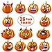 26 Sets Halloween Foam Pumpkin Decoration Stickers, Self Adhesive 3D Pumpkin Face Decorating Stickers Craft for Parties, Kids, School or Other Halloween-Themed Activities