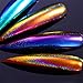 BORN PRETTY 0.2g Nail Art Chameleon Peacock Holographic Mirror Powder Manicure Chrome Pigment Laser Rainbow Neon Dust Glitter 8 Colors