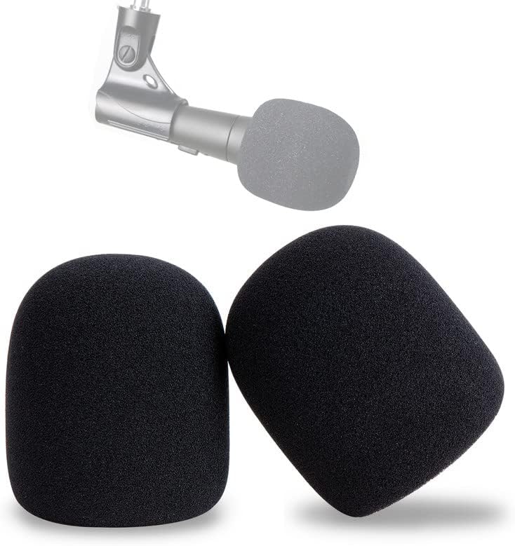 YOUSHARES Shure SM58 Microphone Foam Windscreen Pop Filter 2 Pack