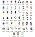 Cute Stickers(105Pcs),Laptop and Water Bottle Decal Aesthetic Sticker Pack for Teens, Girls, Women Vinyl Stickers