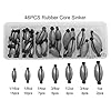 JSHANMEI-Assorted-Lead-Sinkers-Weights-Kit-with-Durable-Fishing-Tackle-Box-Rubber-Core-Sinker-Bass-Casting-Sinker-Worm-Weight-Sinker-Removable-Split-Shot-Sinker