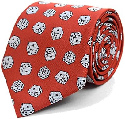 Men's Let it Roll Dice Repeat Novelty Necktie Tie