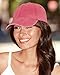 Anvil womens 6-Panel Pigment-Dyed Twill Cap (145)
