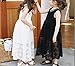 Bow Dream Off White Black A-line Sleeveless Vintage Lace Flower Girl's Dress