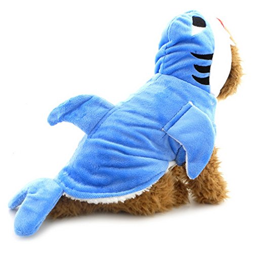 Ranphy Dog Hoodies for Small Dogs Cat Funny Apperal Party Fancy Halloween Costume Outfits Pajamas Animal Dog Costume Shark
