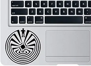 Decal Sticker-Man in The Maze MacBook Decal Man in The Maze Sticker for Apple MacBook Laptop Maze Vinyl Sticker-Custom Color-[kbms0162]